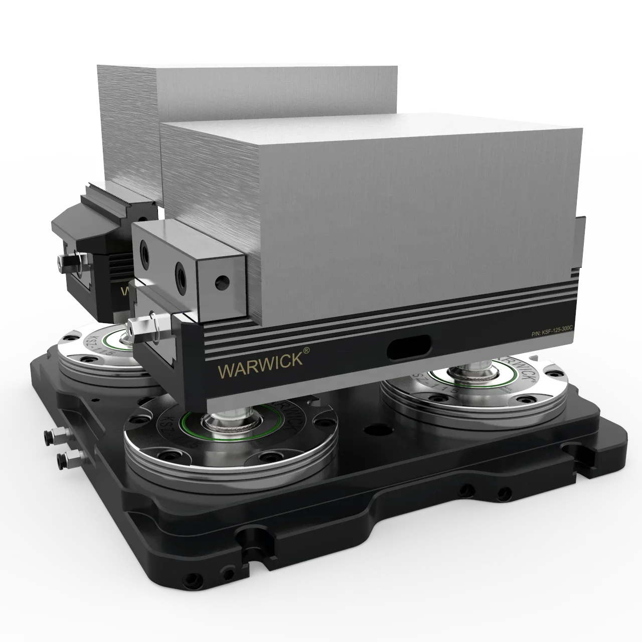 2025WARWICK KSF80-275D Big Size Makro Grip Vertex Quick Change Concentric Vise Lang Self Centering Modular Vise