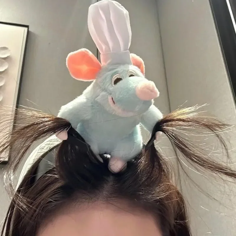 Disney-Pince à cheveux en peluche, cerceau de cheveux de souris drôle, bande de sauna portable, coupe de cheveux, lavage du visage, cadeaux de vacances, dessin animé mignon, mode anime