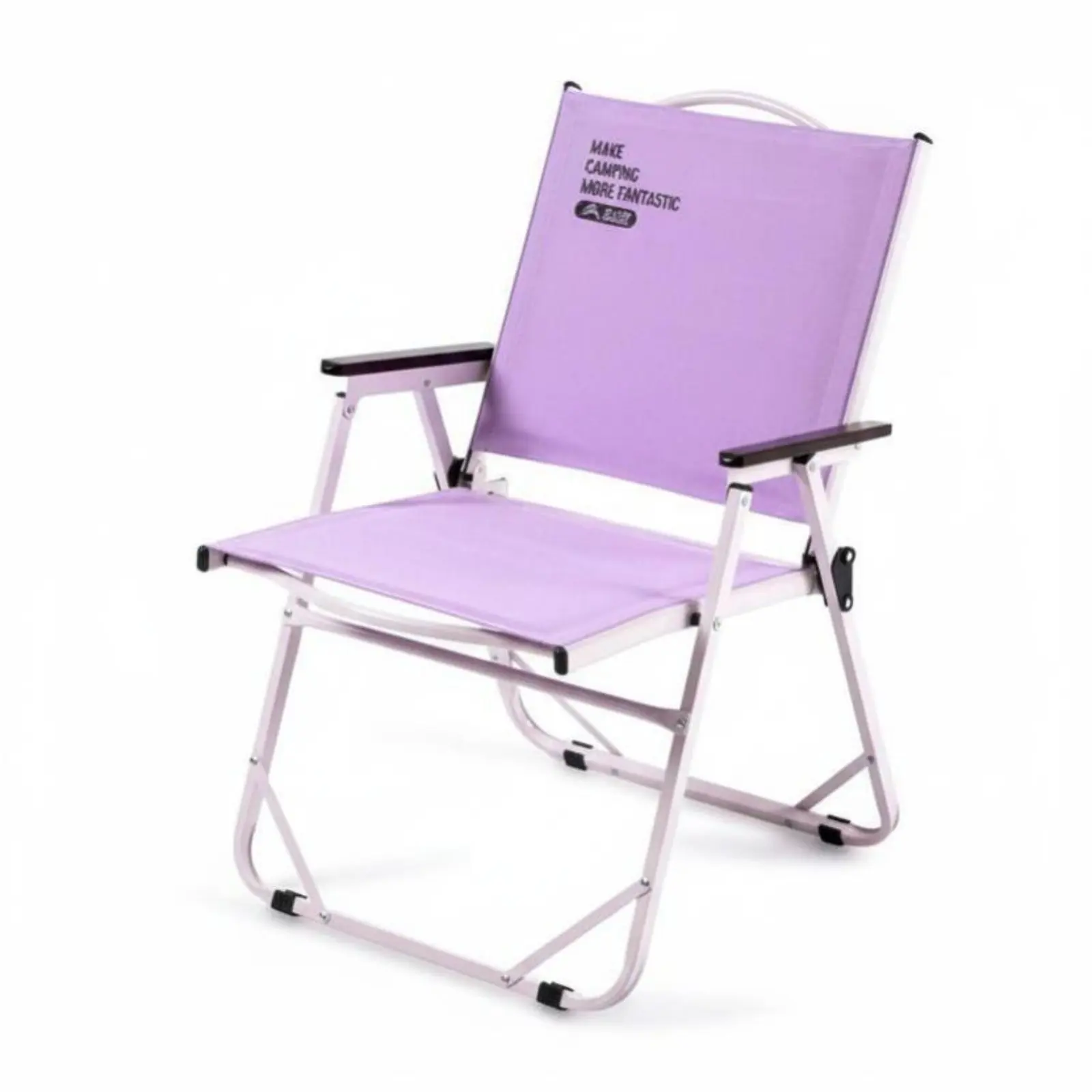 

Frogtypetype Chair Foldable Folding Camp Chair with Armrests Sturdy Construction Breathable Fabric for Anglers, Fishing
