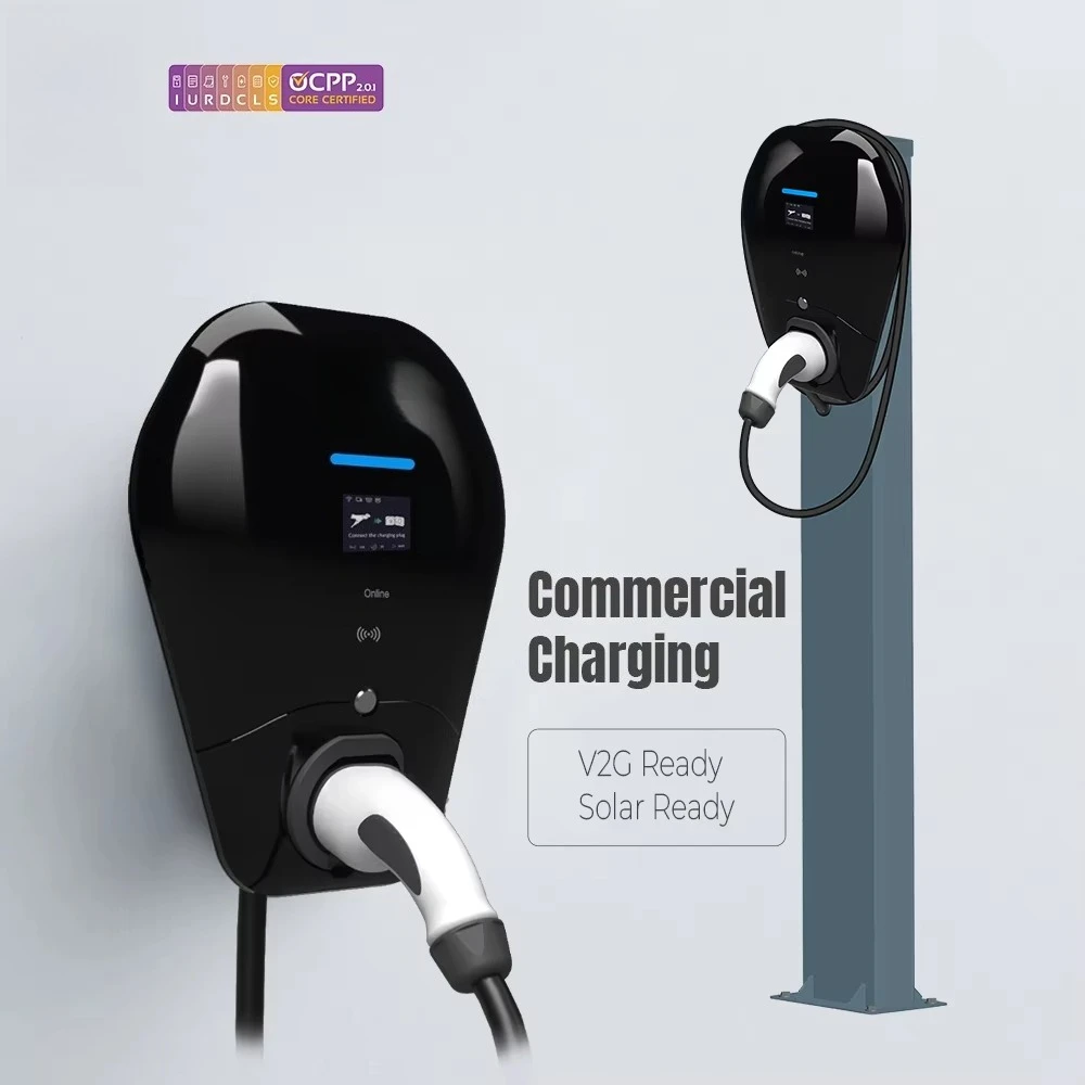 2.0.1 EV Charger V2G V2H V2L Wallbox Charging Station 22kW with Display Type 1 Type 2