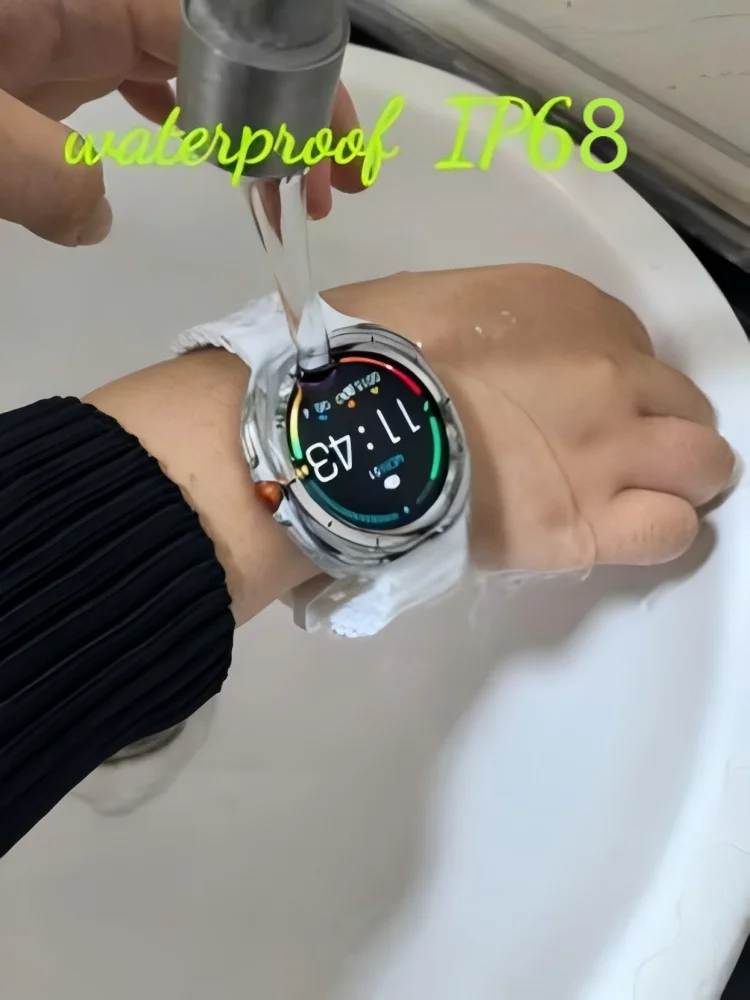 الاتصال الصوتي Smartwatch الرجال مراقبة الصحة IP68 مقاوم للماء الإخطارات الذكية مساعد صوتي ساعة ذكية النساء الرجال