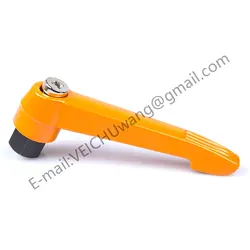 VEICH M5/M6/M8/M10/M12/M16 Black/Orange Adjustable Knob  Machinery Handle Female Thread Clamping Handles Lever