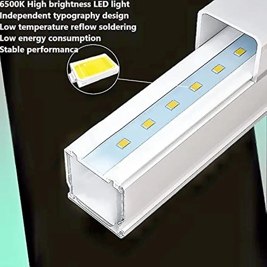 Imagem -04 - Hexagon Honeycomb Luz Led para Barbearia Garagem Lâmpadas Iluminação de Teto Grade Hexagonal para Shopping Mall 110v240v Tube