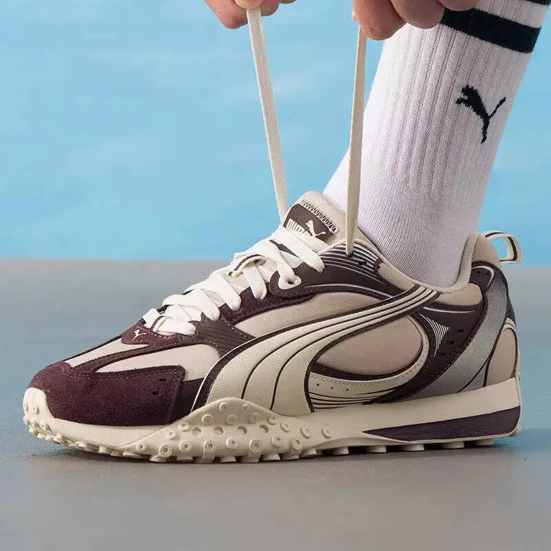 2026 new PUMA Unisex Traction Outsole Casual Shoes 406663-03 Multi Material Upper Iconic Formstrip Sneakers