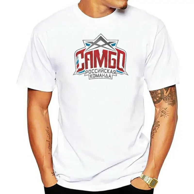 Sambo NEW T-shirt Sport Fight Sambo Russian Team 294584 Cotton Colorful O Neck Tee Shirt