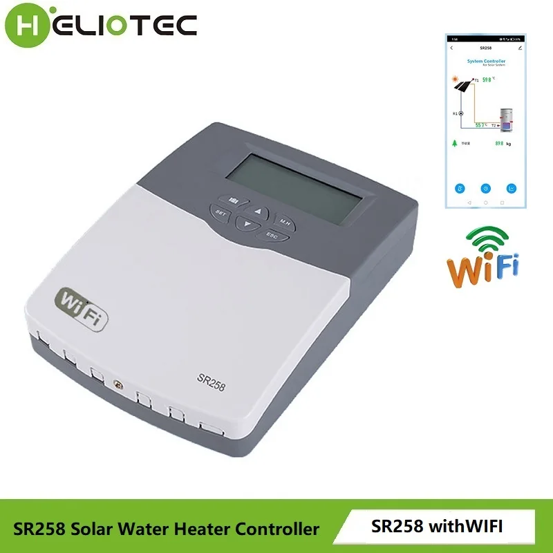 Imagem -04 - Controlador Solar do Aquecedor de Água com Wi-fi Opcional para o Sistema Split Temperatura Diferencial Sr258