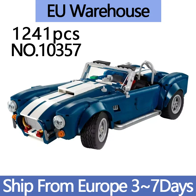 Kit mécanique créatif Shelby Cobra Roadster, 1241 pièces, jouets éducatifs, cadeaux d'anniversaire pour adultes, cadeau de noël 10357