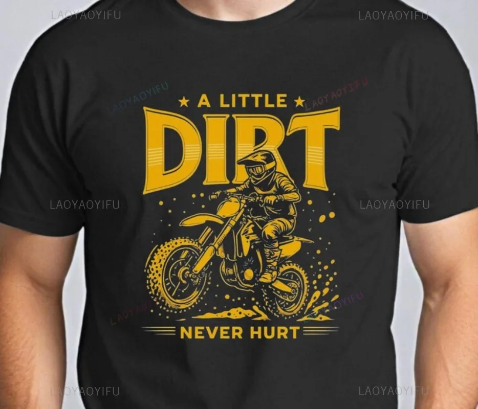 Motocross T-Shirt Dirt Bike Rider Graphic Adrenaline Apparel Personality Mans Clothing Outdoor Clothing Casual Funny Tees