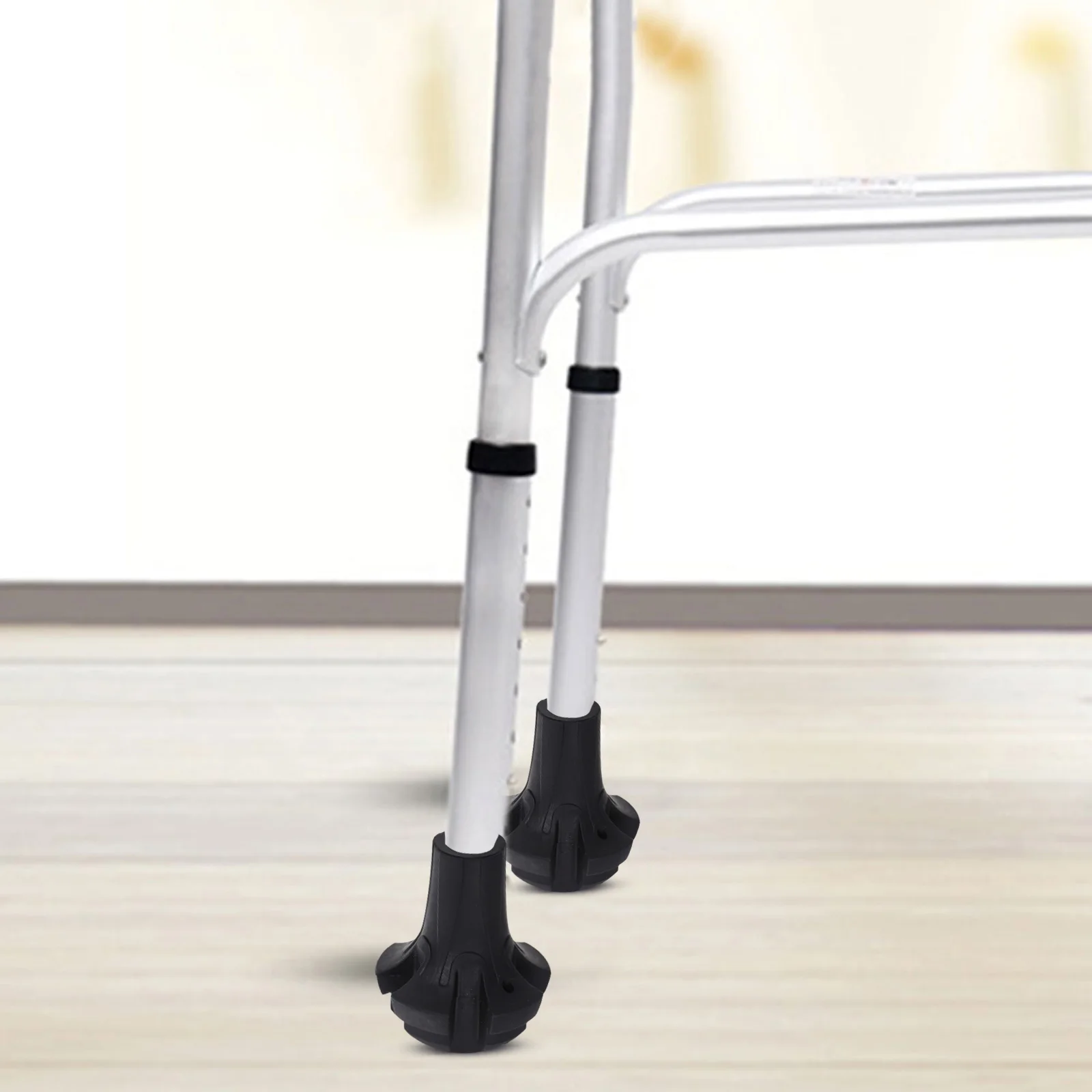 

6Pcs Non-Slip Hiking Pole Tips Replacement Rubber Trekking Walking Cane Shock Absorption Protection Cane Tips Replacement