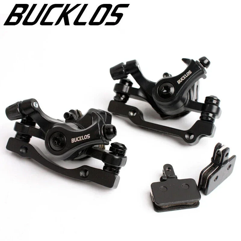 

BUCKLOS Bicycle Disc Brake Caliper 160mm Front/rear Line Pulling Disc Brake Aluminum Alloy Mechanical Brakes Calipers MTB Part