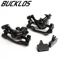 BUCKLOS-pinza de freno de disco de bicicleta, 160mm, línea delantera/trasera, freno de disco de aleación de aluminio, pinzas de frenos mecánicos, pieza de MTB
