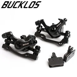 BUCKLOS Bicycle Disc Brake Caliper 160mm Front/rear Line Pulling  Disc Brake Aluminum Alloy Mechanical Brakes Calipers MTB Part