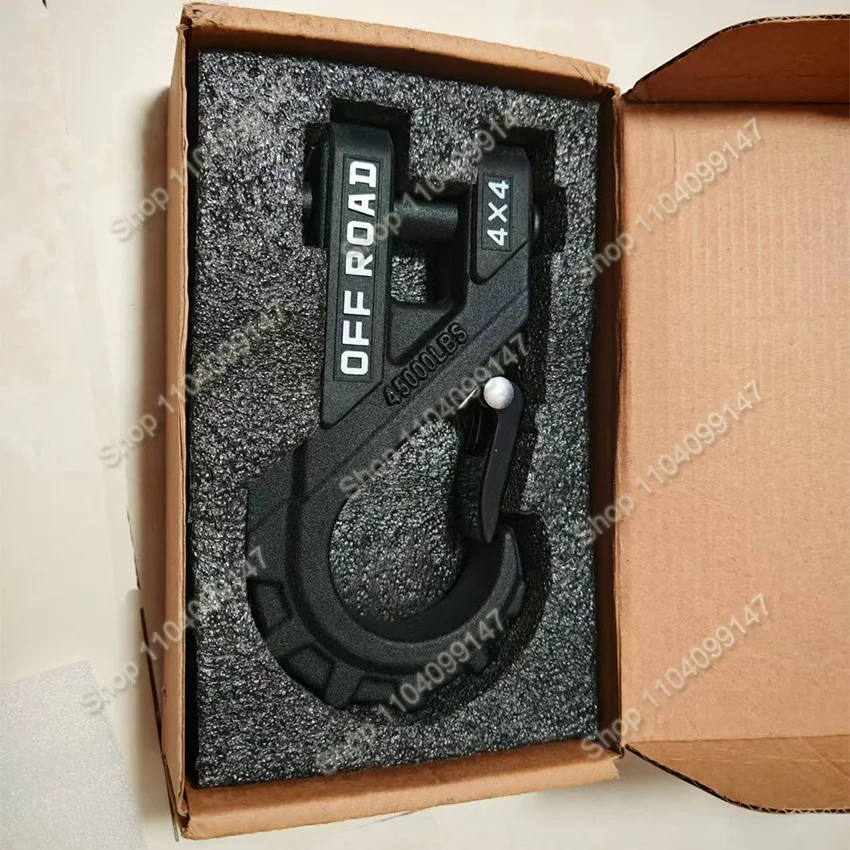 Duty Max 20T Winch Tow Clevis Trailer Hook Upgrade Heavy Winch Hook For Synthetic Rope Winch Cable