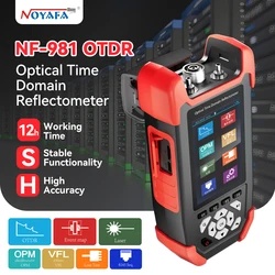 NOYAFA 8 in 1 OTDR Fiber Tester Optical Time Domain Reflectometer with OPM VFL OLS Event Map LAN Cable Tester Multimeter NF-981