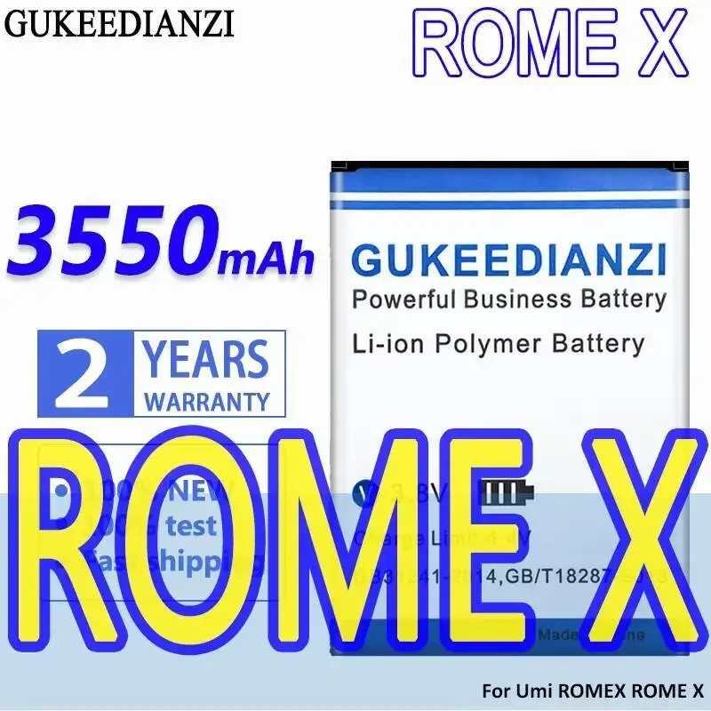 

Long Lasting For Umi Romex Rome X Reliable Power Supply 3550Mah Mobile Phone Battery