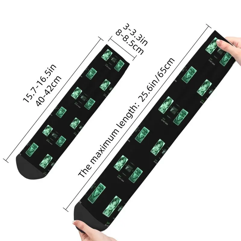 Cute Metal Gear Solid Codec Socks Men Women Warm 3D Printed Video Game Lover Sports Football Socks