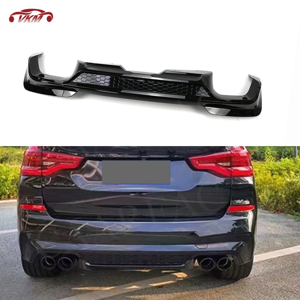 

ABS Material Gloss Black Carbon Look Rear Bumper Lip Diffuser Body Kits For BMW X3M G01 2019-2021 Diffuser Guard Accessories