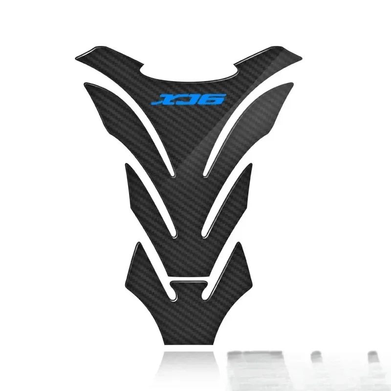 3D Carbon Fiber Motorcycle Fuel Tank Pad Cover Protector Decal Stickers For  XJ6 DIVERSION  LOGO