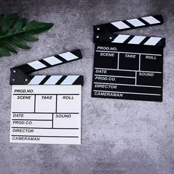 30 x 27cm Wooden Cinema Photography Prop Clapperboard TV Movie Video Scene Clapboard