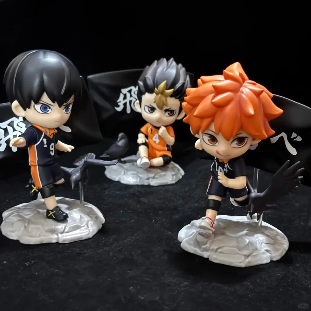 

В наличии подлинный гонг Haikyuu! !Garbage Dump Battle Series слепая коробка Hinata Shoyo Haikyuu аниме фигурки модель коллекция игрушка в подарок
