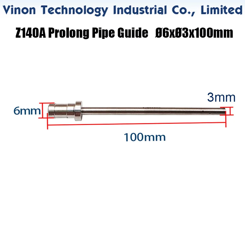 

d=0.10-1.5mm 100mm Prolong Ceramic Pipe Guide Z140A Ø6xØ3xL100mm Ceramic Electrode Guide EDM Drilling Machine Astec,Castec,Chmer