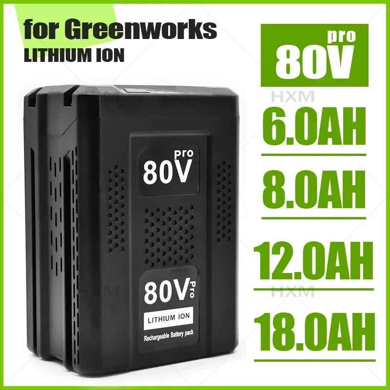 High-quality 80V Replacement Battery for Greenworks 80V Max Lithium Ion Battery GBA80200 GBA80250 GBA80400 GBA80500