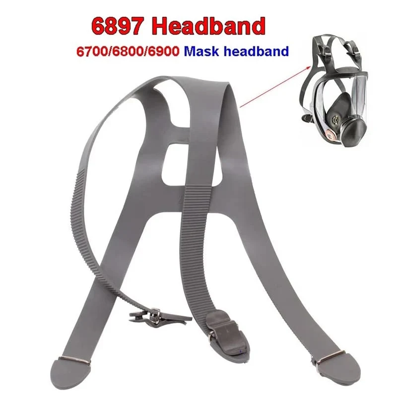 

New 6897 Headband Harness For 6800 Dust Mask Full Face Gas Respirator Replace Accessories For 3M 6700/6800/6900 Mask