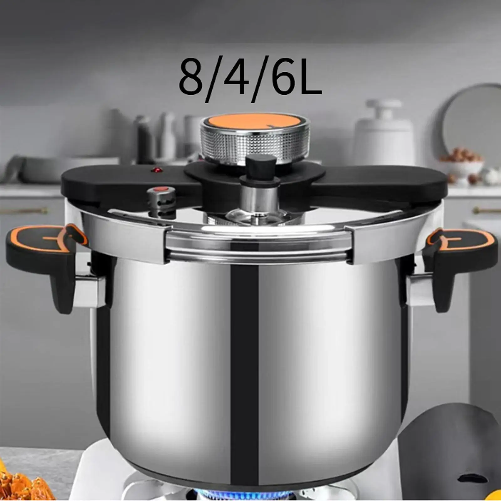 

Stainless Steel Pressure Cooker Pressure Pot for Camping Kitchen Restaurant
