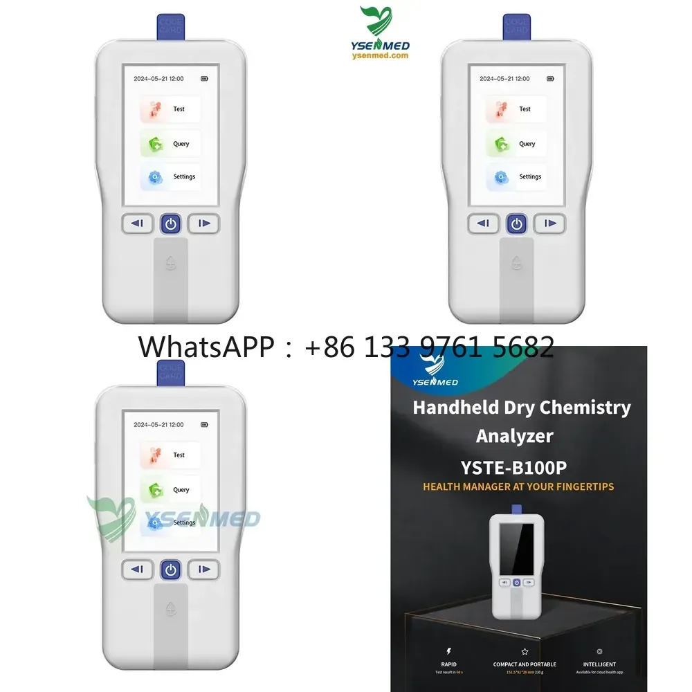 Портативный ручной биохимический анализатор сухого типа WSQ YSTE-DB100P Ysenmed Lab для медицинских исследований человека