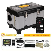 8KW 12V/24V/110-240V Toolbox TB10 Diesel Air Heater LCD & APP Bluetooth w/ Altitude Mode Parking Heater For Cars RV Camper tent
