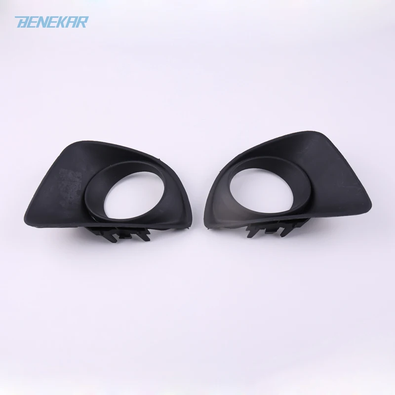 Benekar Front Fog Light Lamp Black Cover Frame for Mazda 2 Demio Hatchback