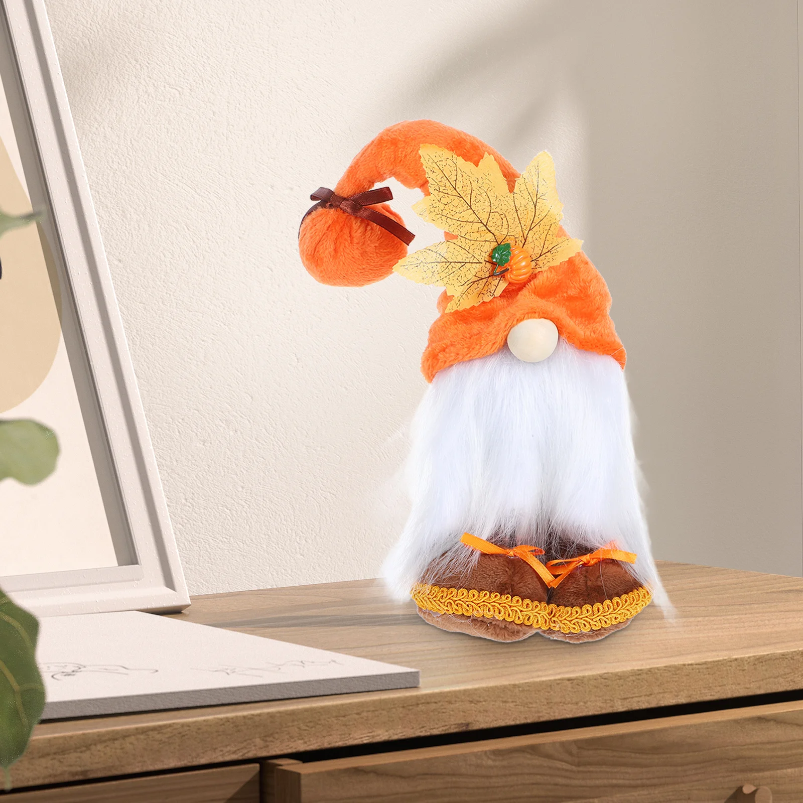 

Thanksgiving Gnome Autumn Harvest Festival Decorative Fall Gnome Knitted Dwarf For Home Party Centerpiece Desktop