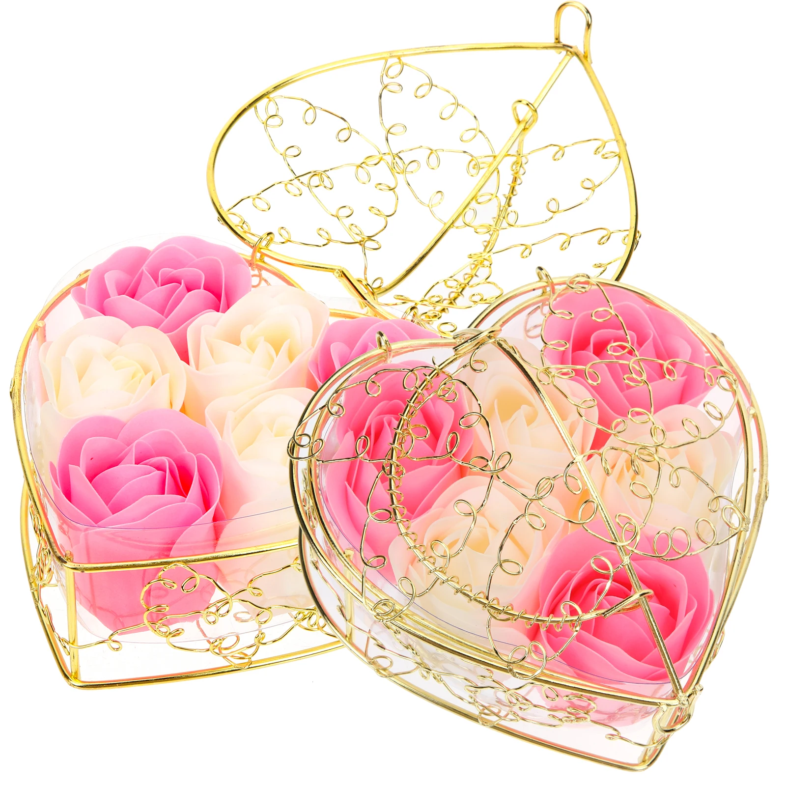 

2 Boxes The Gift Simulated Rose Ornaments Artificial Soap Flowers Bath Valentine's Day Eternal Floral Women's