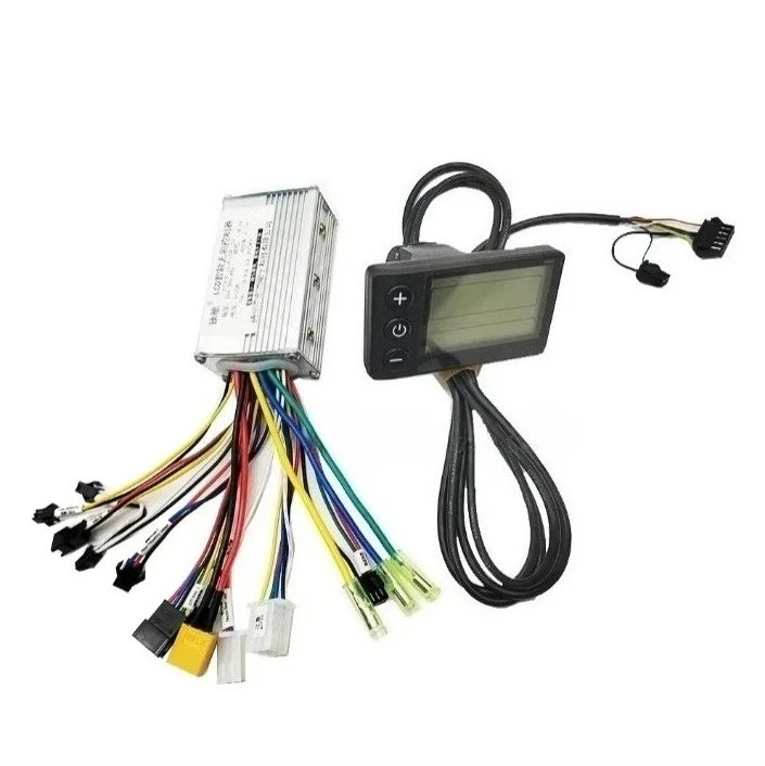 

24V 36V 48V 250W 350W 20A Brushless Motor Controller with LCD Display, E-Bike Electric Scooter Speed Controller Kit