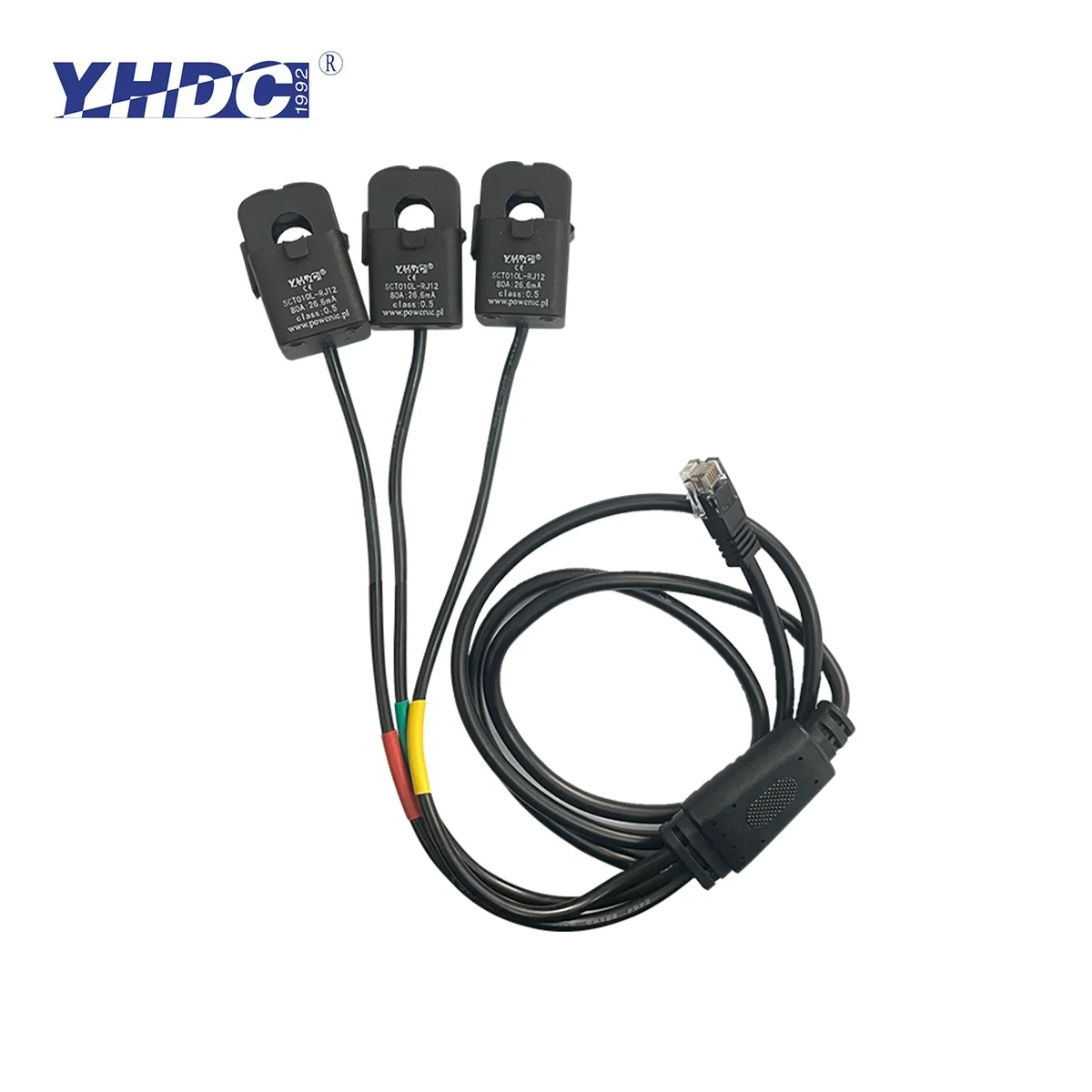 

YHDC 3-SCT010L-RJ12 Input 20A/50A/60A/80A Output 20mA/10mA/50mA/25mA/16.6mA/26.6mA/40mA/80mA Accuracy 0.5% Current Transformer