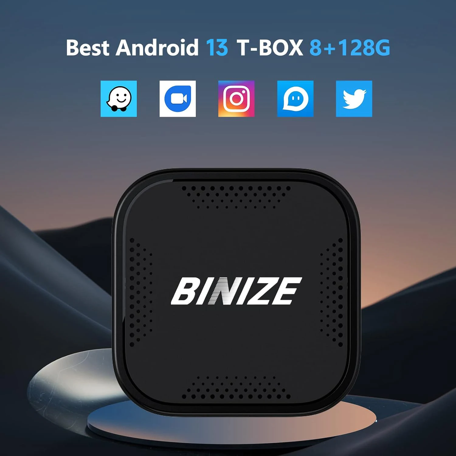 

Binize CarPlay Ai Box Android 13.0 Wireless Carplay Android auto Qualcomm 6125 8-Core For Youtube Netflix for Volvo VW Toyota