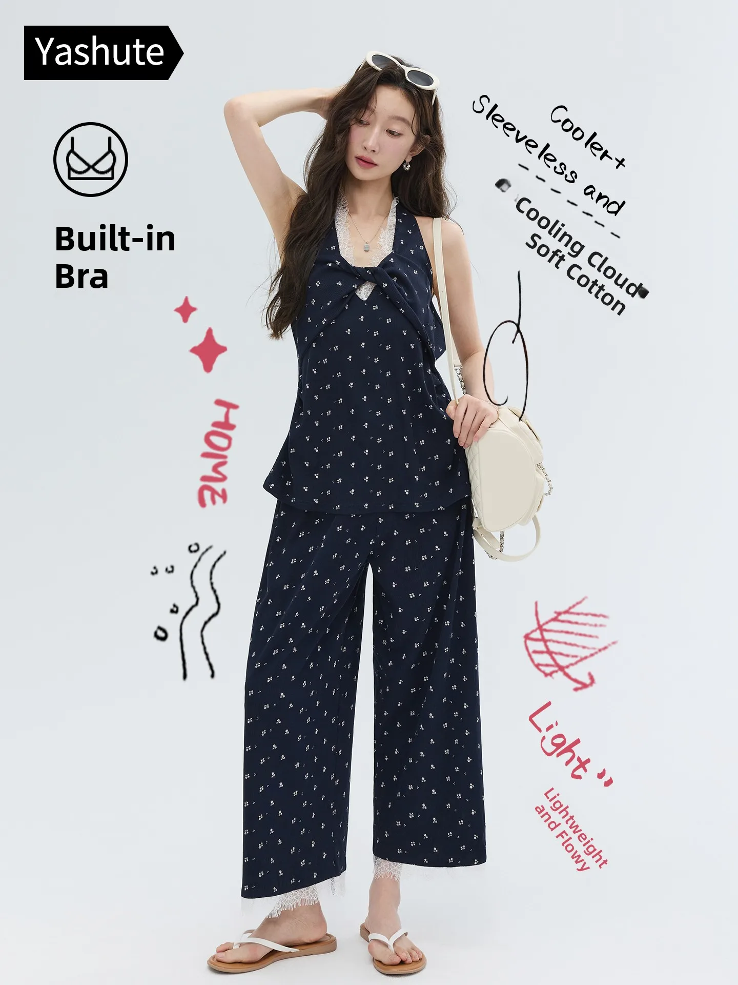 ensemble-pantalon-sept-quarts-sans-bretelles-et-dos-nu-en-coton-rafraichissant-pour-femme-avec-coussinets-de-poitrine-sensation-de-fraicheur-pour-l'exterieur-–-collection-Ete-2026