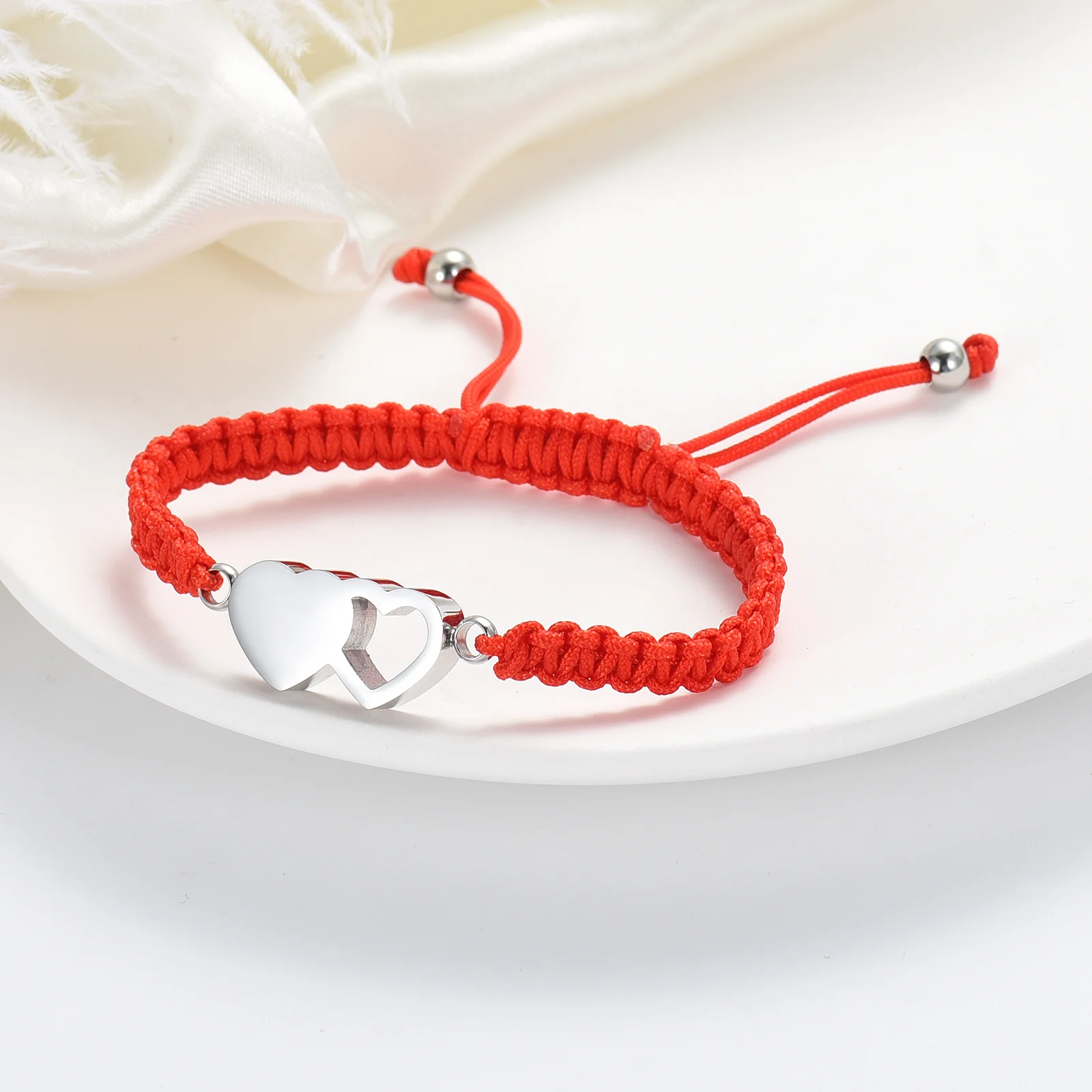 Full Heart&Hollow Heart Urn for Ashes Bracelets Women Bracelet Memorial Keepsake Stainless Steel Urns Bangle Cremation Jewelry