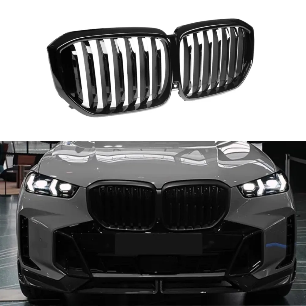 

Car Front Bumper Grille Grill For BMW G05 LCI X5 2023 2024 ABS Black Gloss Racing Grilles Kit