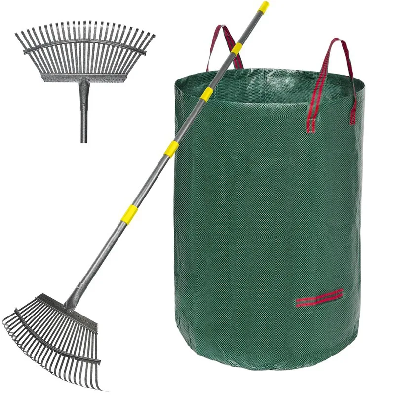 25 Teeth Garden Rake Multi-Section Stainless Steel Adjustable Leaf Collector for Outdoor Yard Lawn Garden Tools New 2026