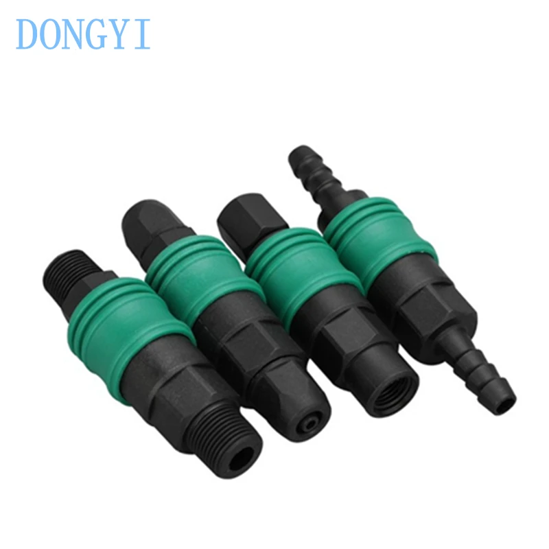 Plastic Steel Self-locking C-type Pneumatic Quick Connector Male Female Self-locking Round Tee