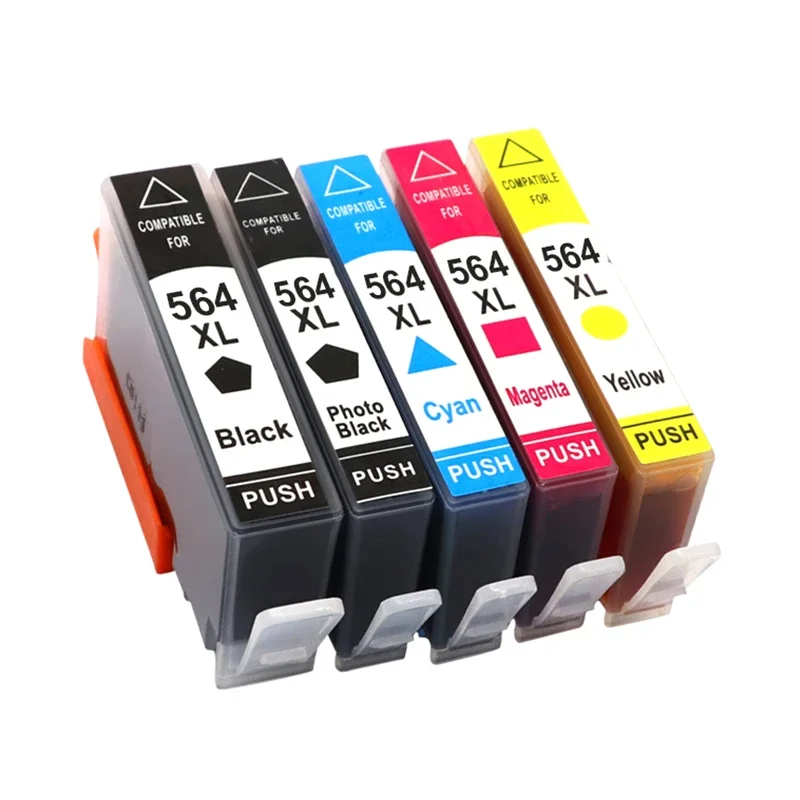 Compatible 564 564XL Ink Cartridge for HP Photosmart 5510 5511 5512 5514 5515 5520 5522 5525 6510 6512 6515 6520 Printer