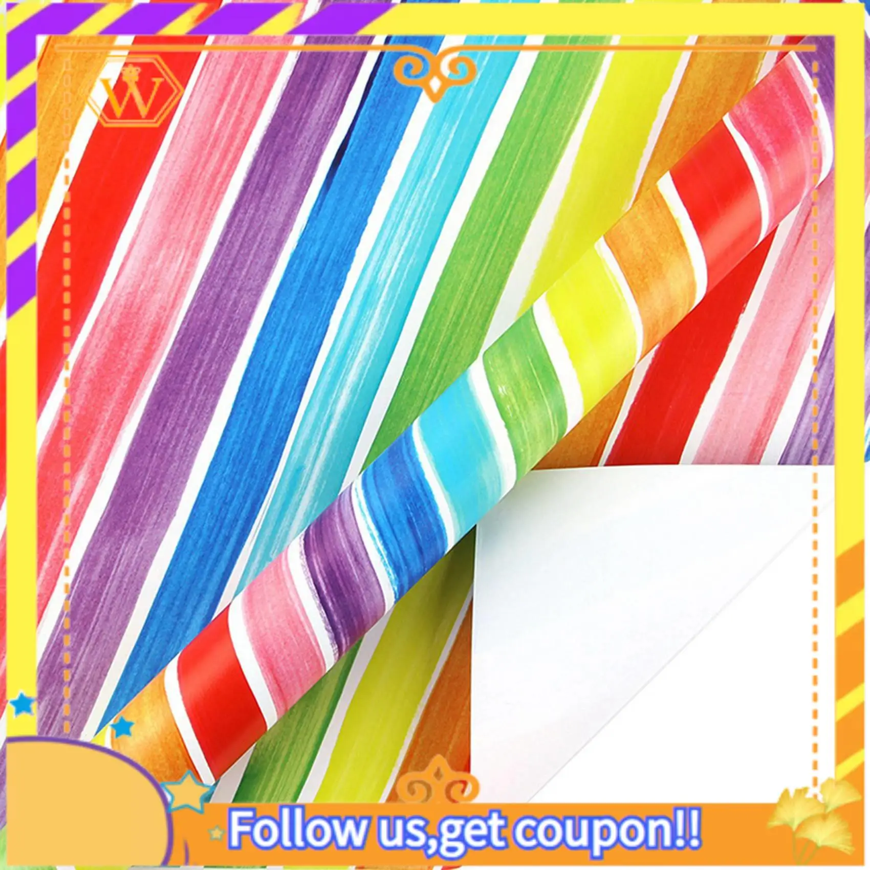 ورق تغليف عيد ميلاد قوس قزح A01K-2X، هدية للأطفال قابلة لإعادة التدوير لعيد الميلاد للنساء والفتيات والأولاد، لجميع مناسبات تزيين الهدايا