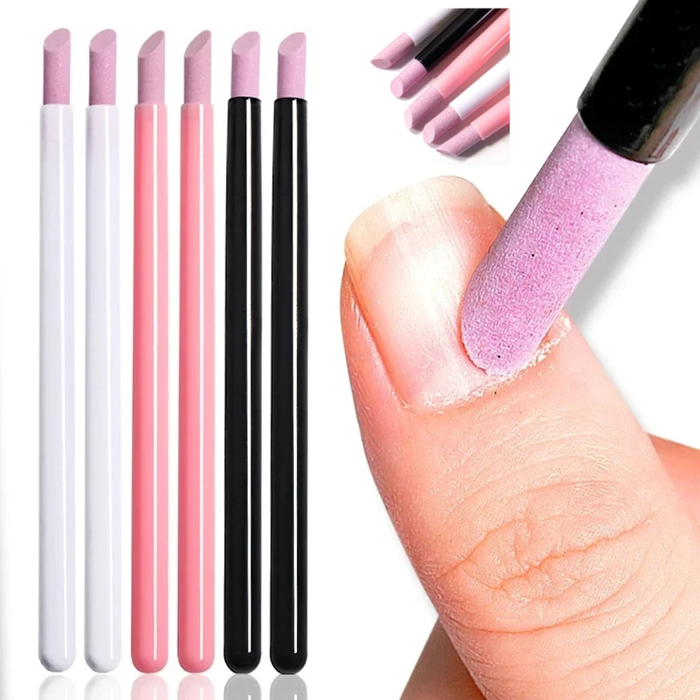 

3/5Pcs Quartz Stone Scrub Nail File Rod Grinding Pen Cuticle Remover Trimmer Dead Skin Remover Perfect Nail Polish Manicure Tool