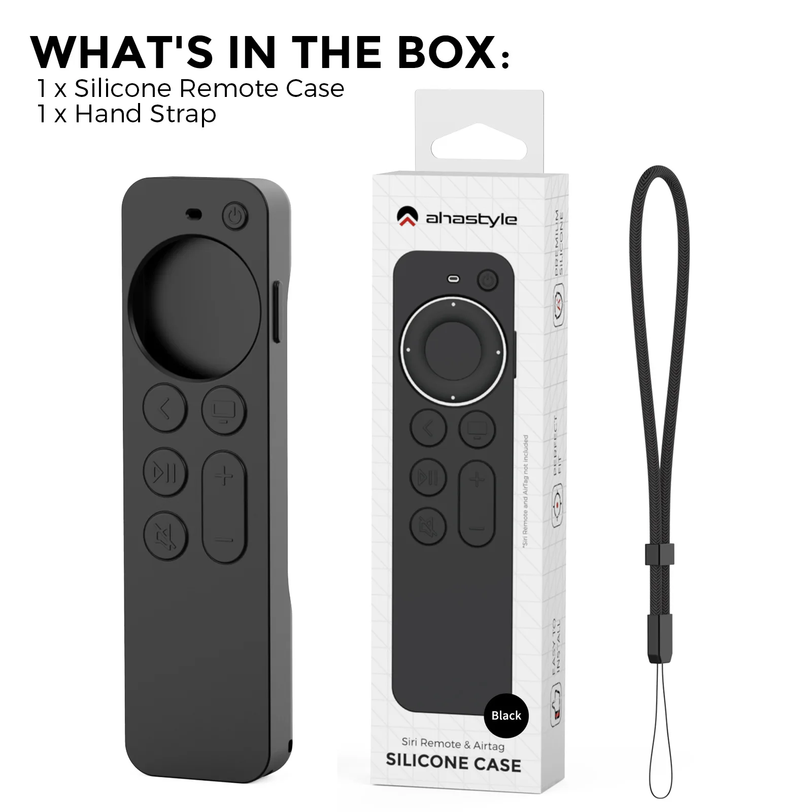 For Apple TV New2022 Apple Remote Control Silicone Protector Stripe Anti slip and Anti fall Case For Siri Remote 2&3 belt AirTag