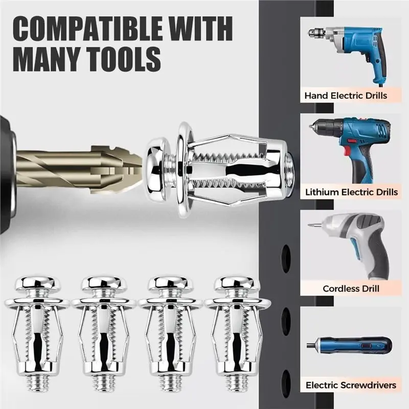 AT02-Jack Car Metal Screw,For Installation License Plates,Hollow Wall Iron Skin Line,-20, -25, M5-25, M6-25 Metal Nut