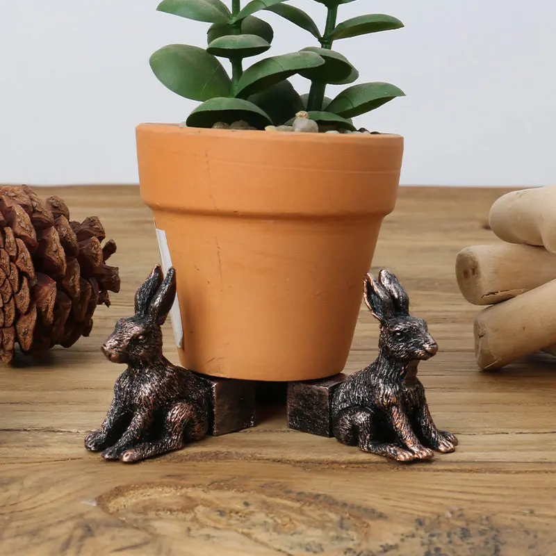 Animal Plant Pot Foot Flower Pot Support Resin Craft Decoration Set Of 3 Outdoor Statue Garden Pot Planter Feet Planter Support