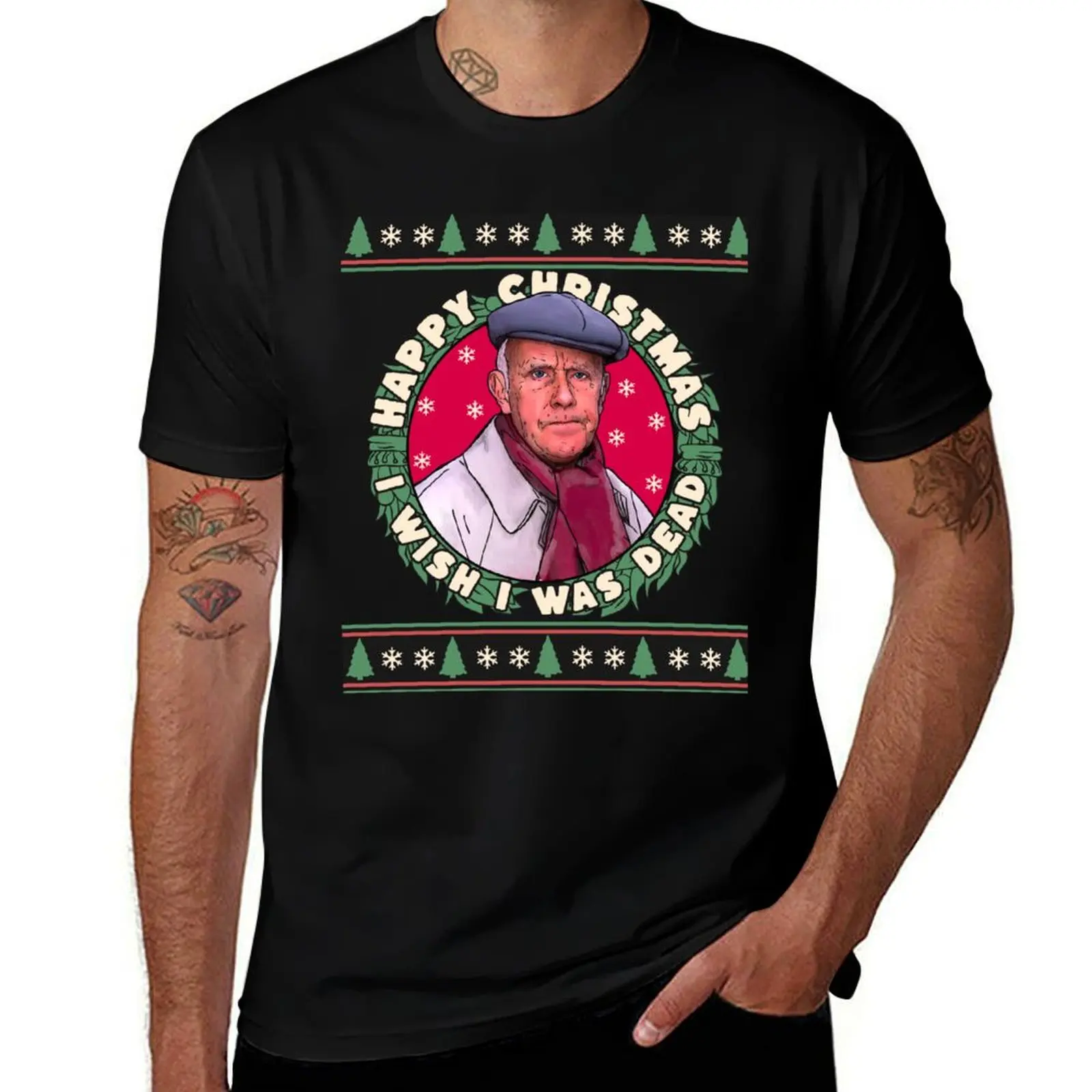 Victor Meldrew Happy Christmas Waiting for God Sweater T-Shirt Plus Size All Match Tee Shirt T-Shirt