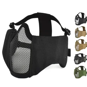 Zlangsports-Meia Tactical Maske, Falten-Metall-Netz, einstellbarer Ohrschutz, CS, Wargame, Schutzmasken 8 Hauptverkaufs -Mascara -Schutz Airsoft - №3