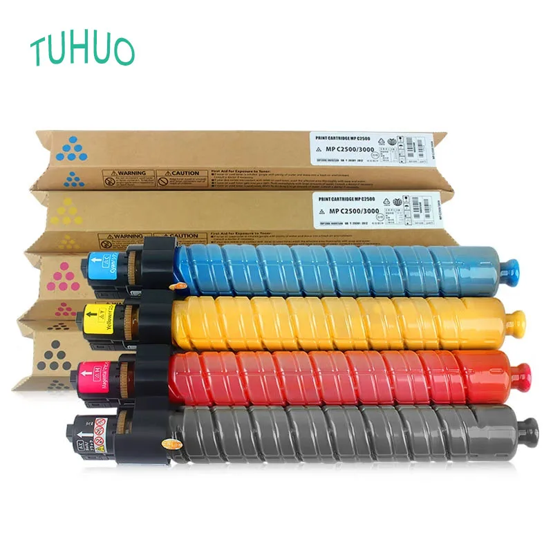

4PCS/1 Set For Ricoh MPC2000 MPC3000 Aficio MPC2500 MPC3000 DSC520 DSC525 DSC530 Toner Cartridge Compatible Japan